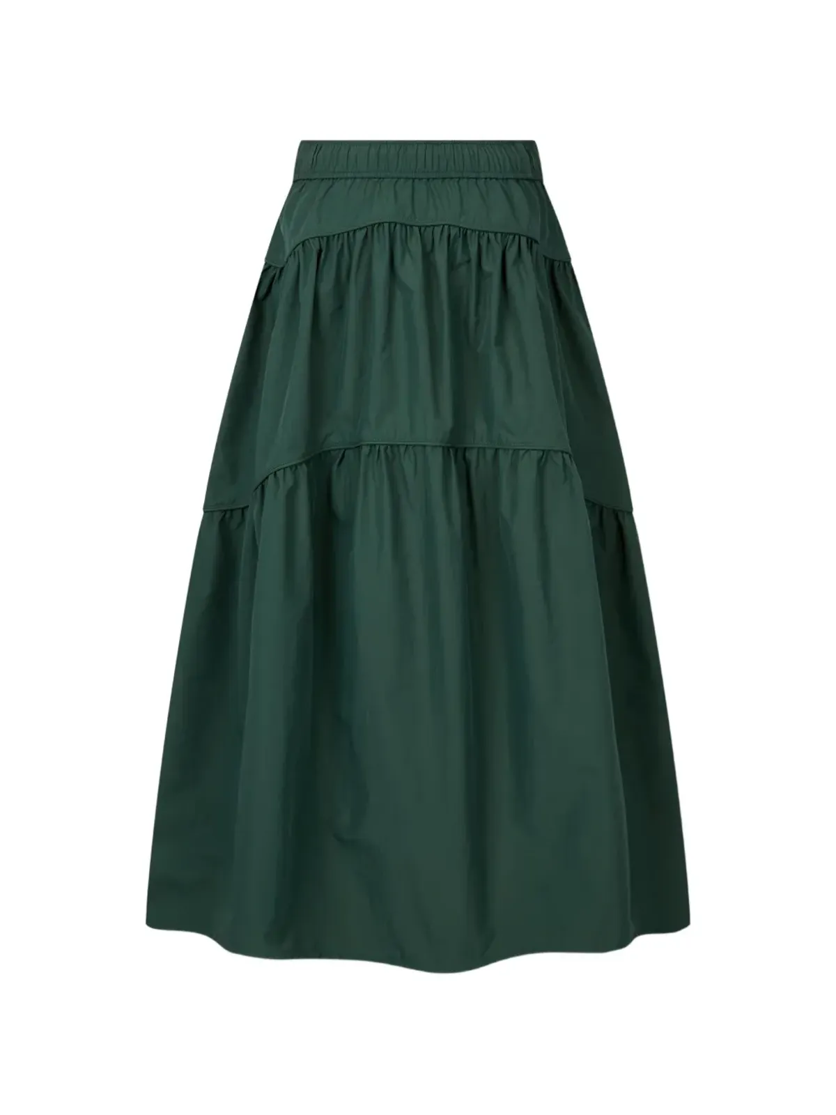 TOMBOY トムボーイ tiered drawstring-fastening A-line skirt - グリーン - 画像2