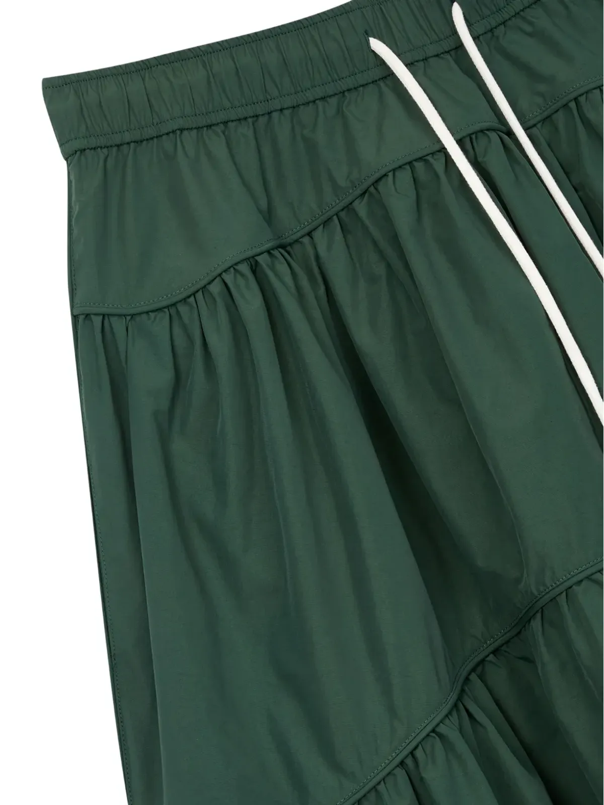 TOMBOY トムボーイ tiered drawstring-fastening A-line skirt - グリーン - 画像3