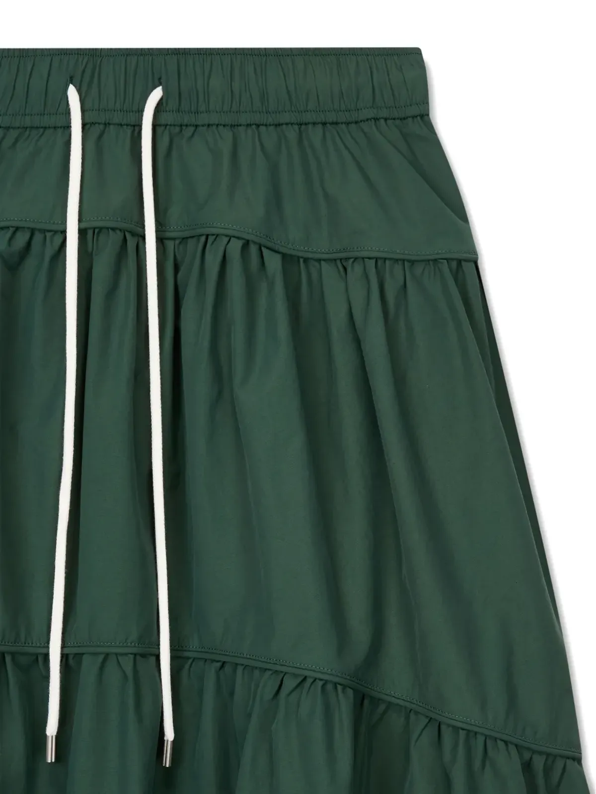 TOMBOY トムボーイ tiered drawstring-fastening A-line skirt - グリーン - 画像4