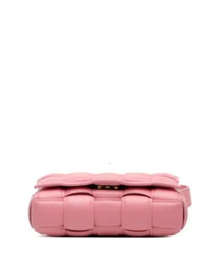 Bottega Veneta Pre-Owned ナパレザー イントレチャート パディッド カセット クロスボディバッグ - サムネイル4