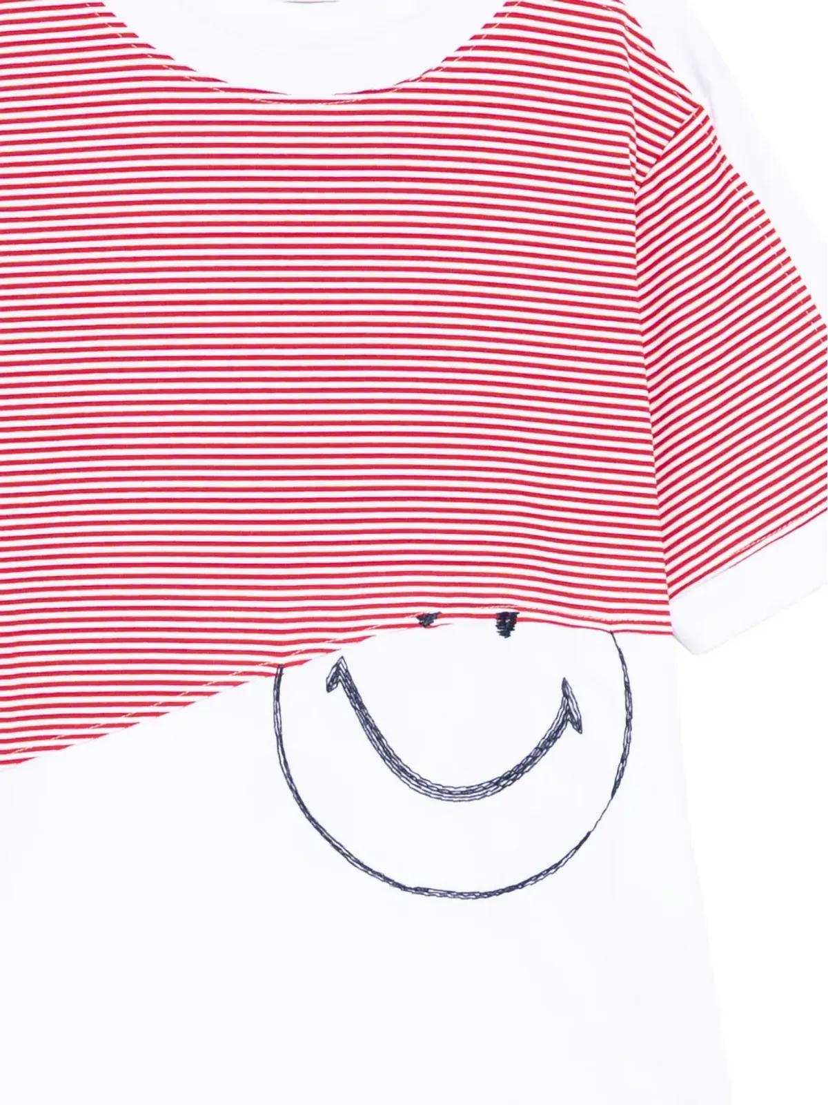 Joshua Sanders ストライプ柄グラフィックTシャツ - 画像3