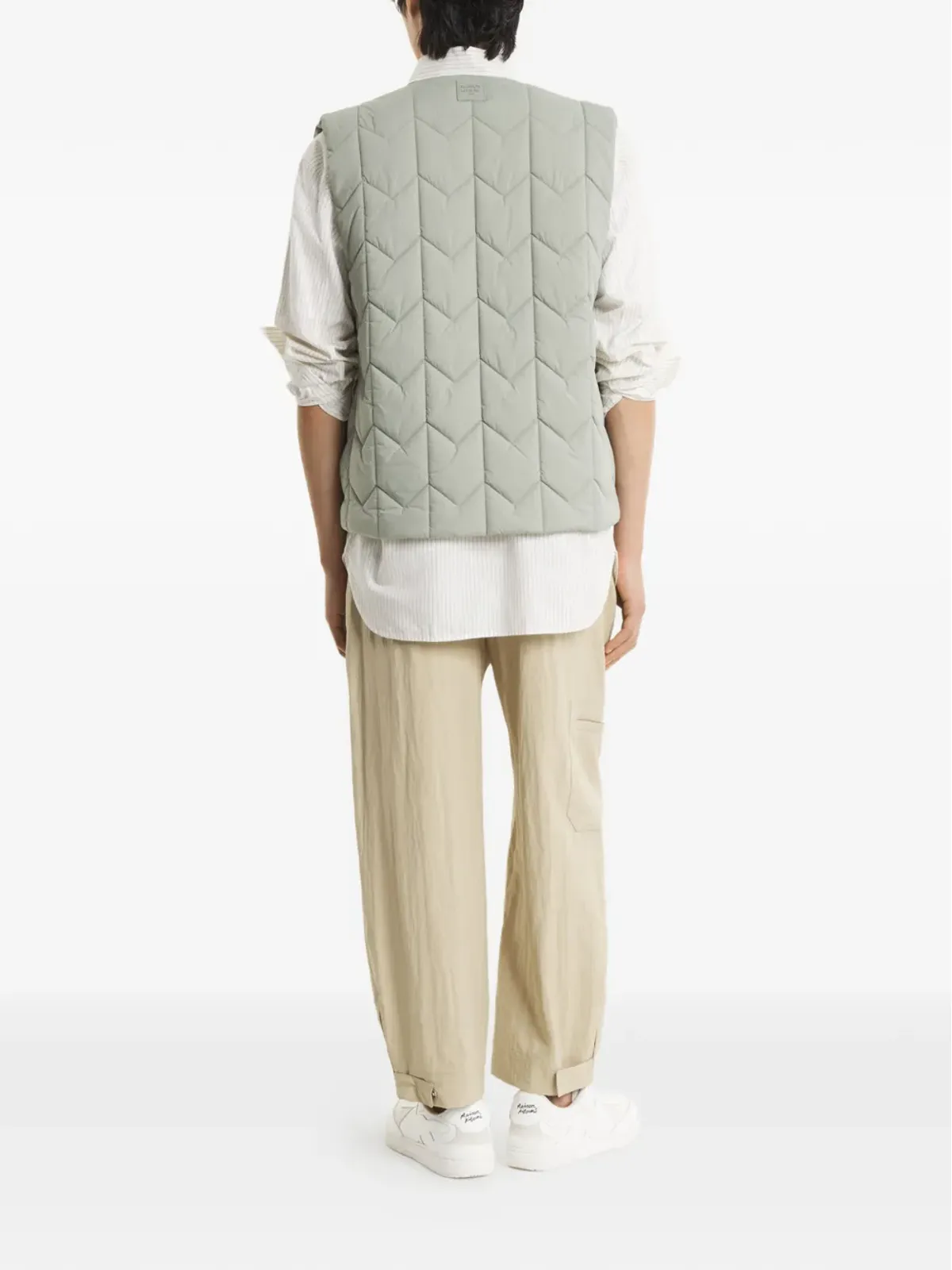 Maison Kitsuné quilted vest - Grey - 画像3