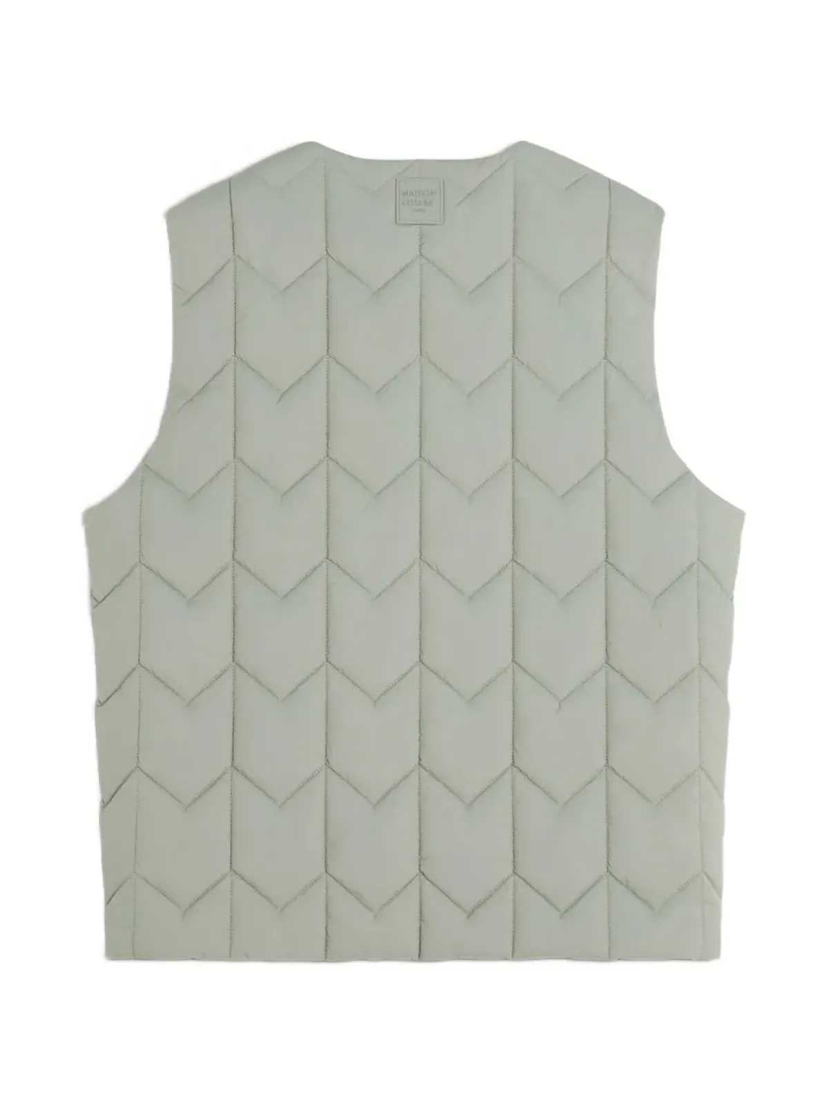 Maison Kitsuné quilted vest - Grey - 画像4