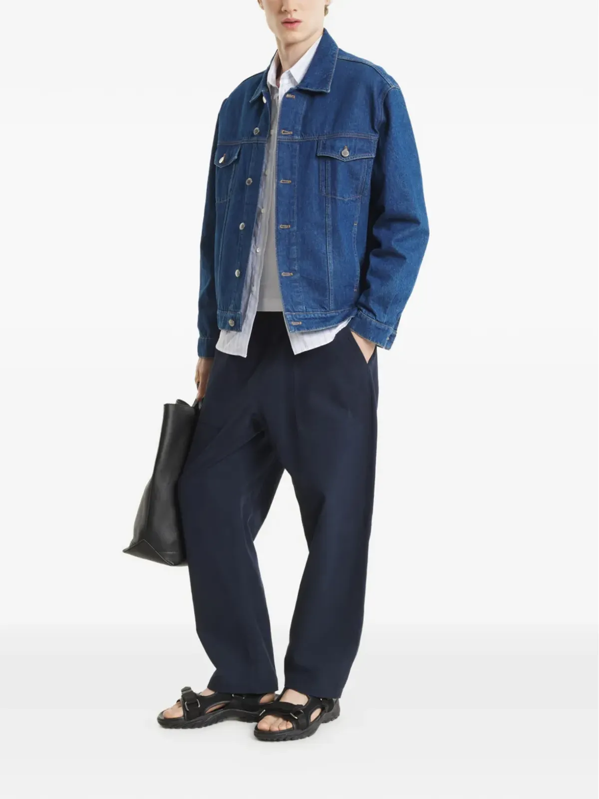 Maison Kitsuné ボタン付きデニムジャケット - 画像2