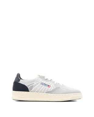 Autry knitted panelled sneakers - Grey - サムネイル1