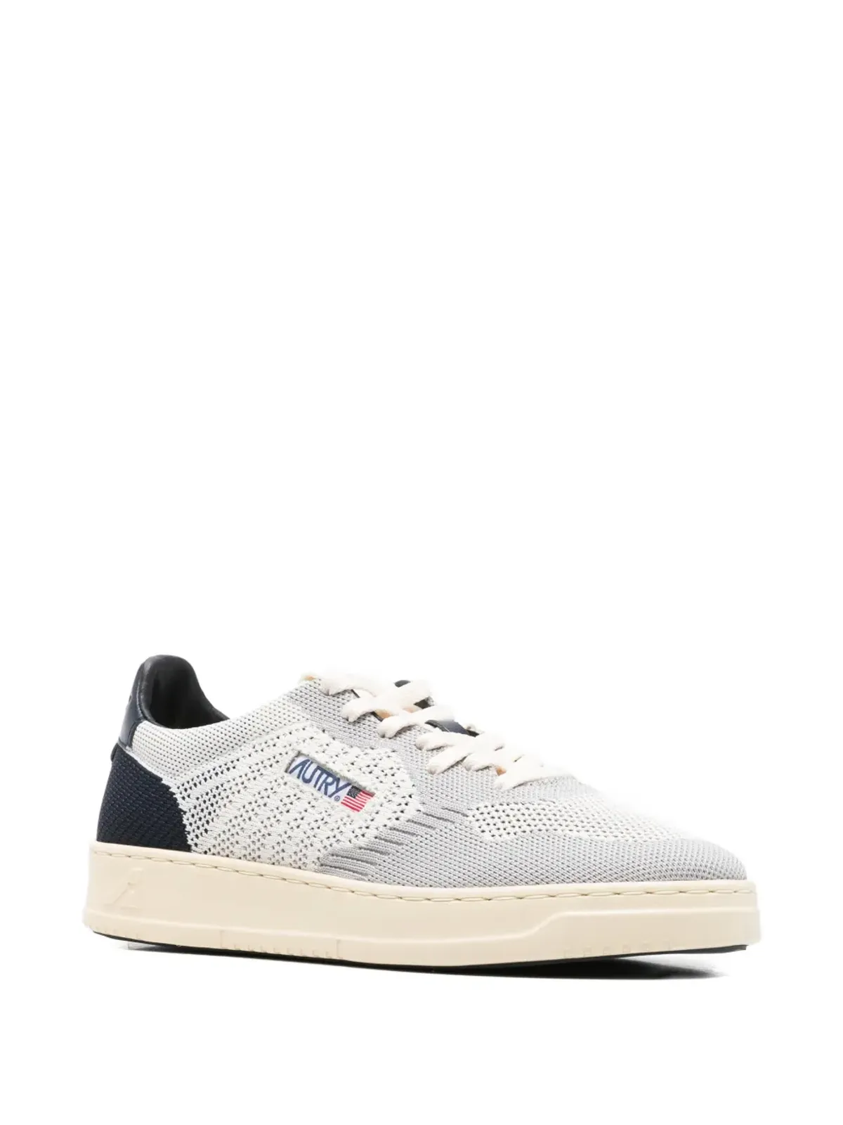 Autry knitted panelled sneakers - Grey - 画像2