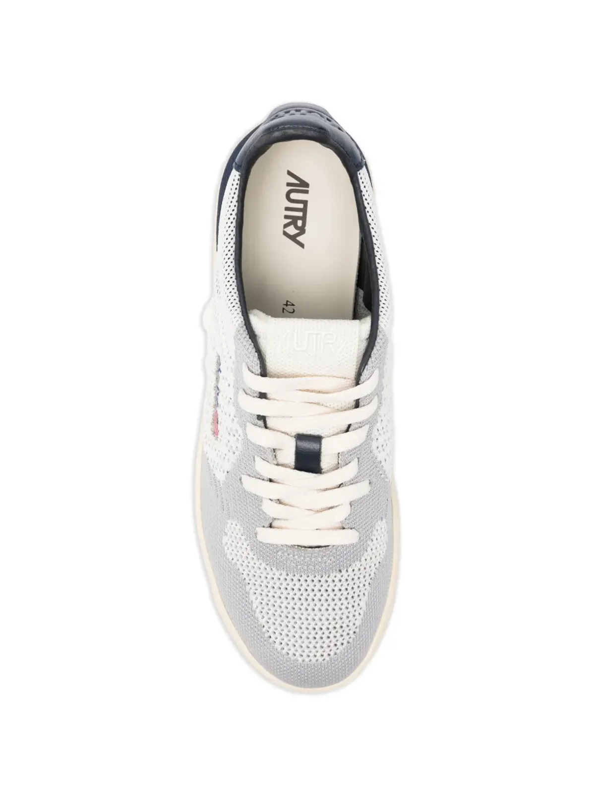Autry knitted panelled sneakers - Grey - 画像4