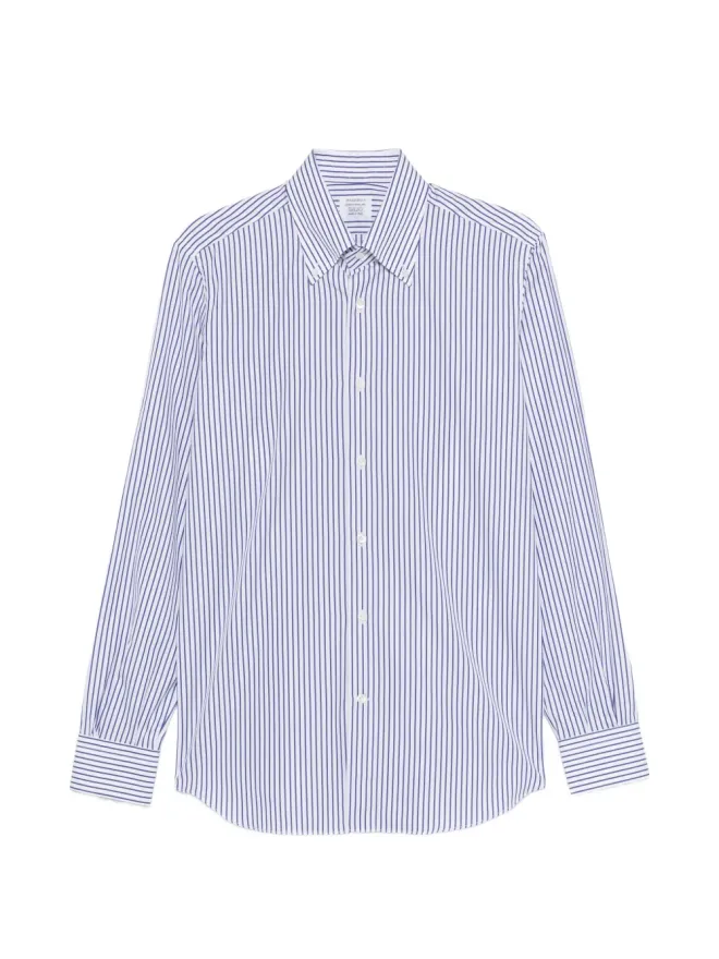Mazzarelli Mazzarelli ストライプボタンダウンシャツの商品画像