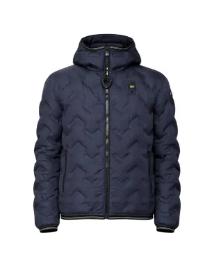 Blauer フード付きキルテッドパディッドジャケット - サムネイル1