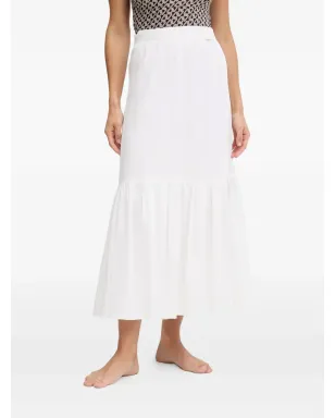 Melissa Odabash モンロー ティ留め付きミディスカート - White - サムネイル1
