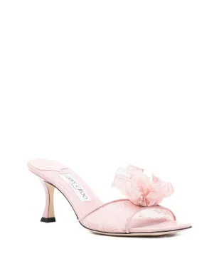 Jimmy Choo スカイ コサージュ レースサンダル - サムネイル2
