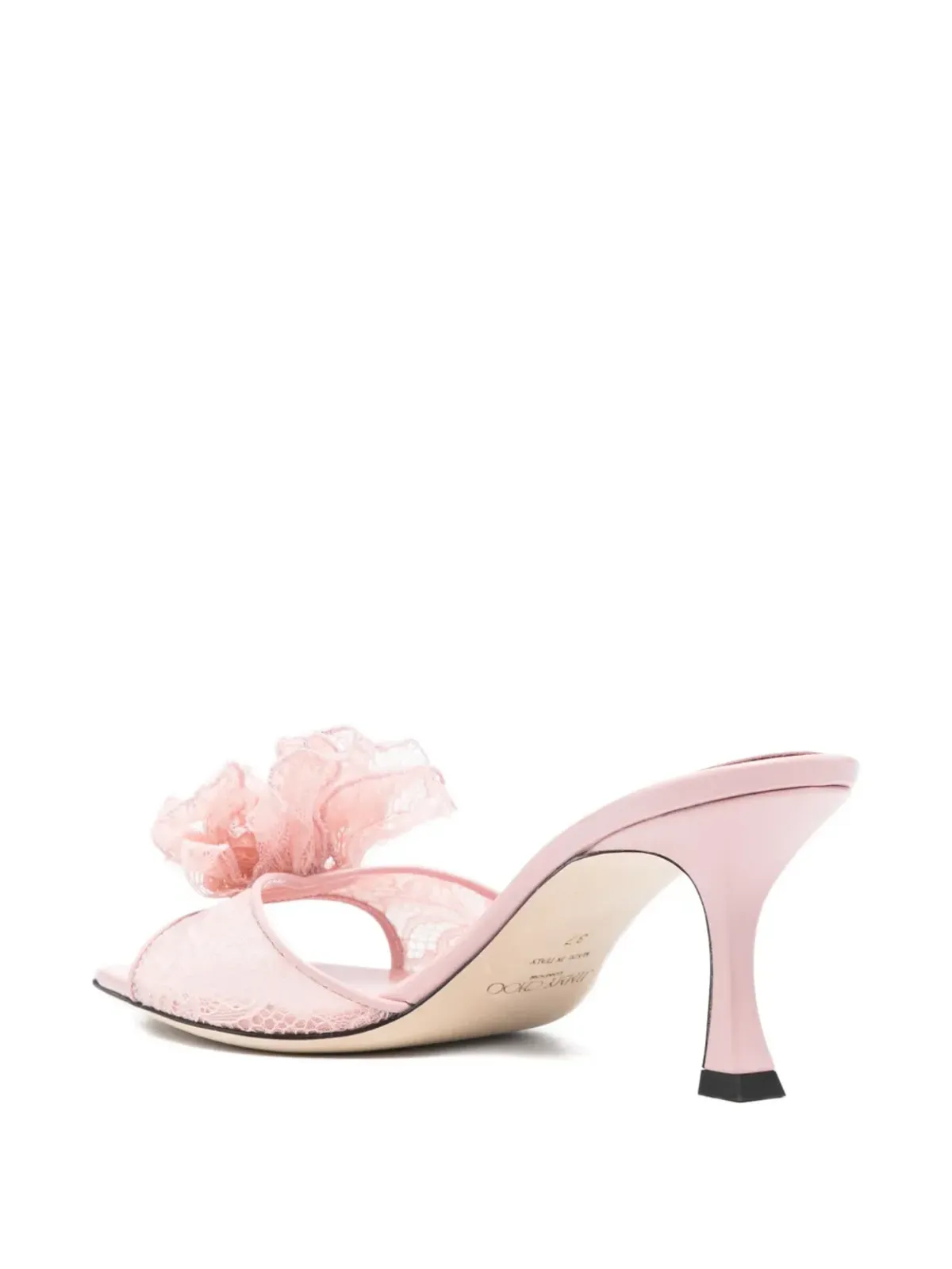 Jimmy Choo スカイ コサージュ レースサンダル - 画像3