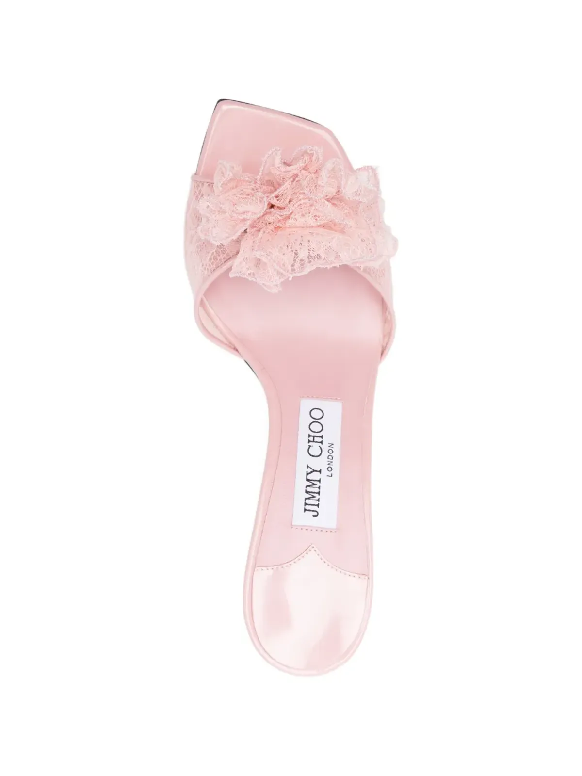 Jimmy Choo スカイ コサージュ レースサンダル - 画像4