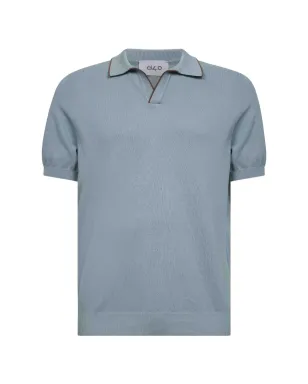 D4.0 リブ編みトリムポロシャツ - サムネイル1