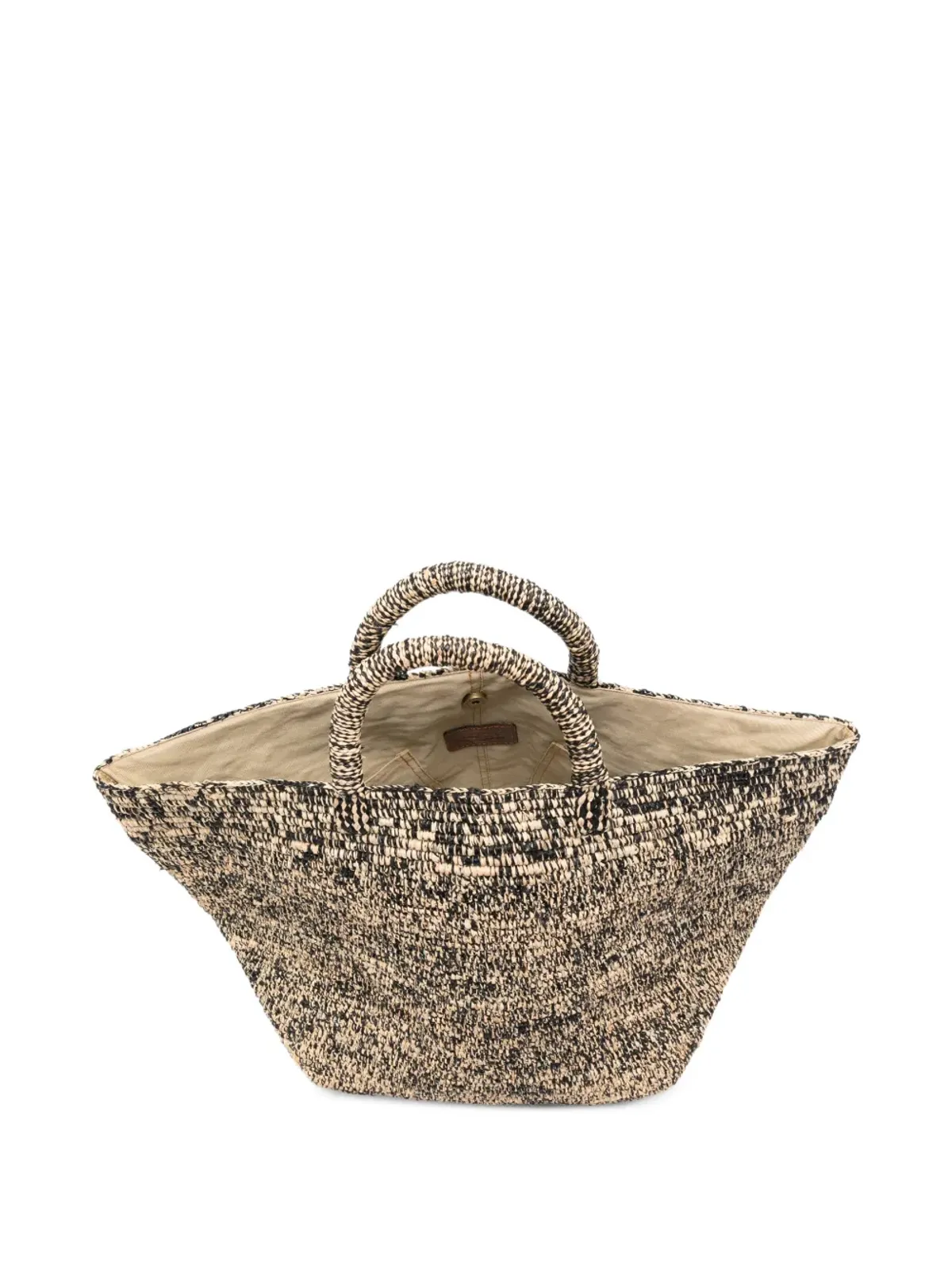 IBELIV バニラ編み込みハンドル トートバッグ - 画像5