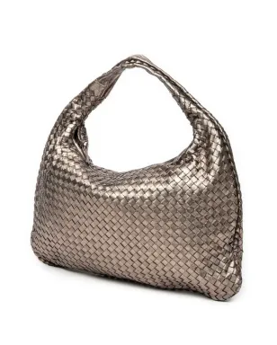 Bottega Veneta ビンテージ イントレッチアートレザー メタリック トートバッグ - サムネイル3