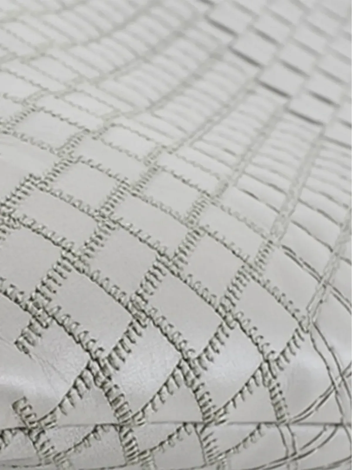 Bottega Veneta Pre-Owned ナッパイントレチャート クラッチバッグ グレー - 画像2