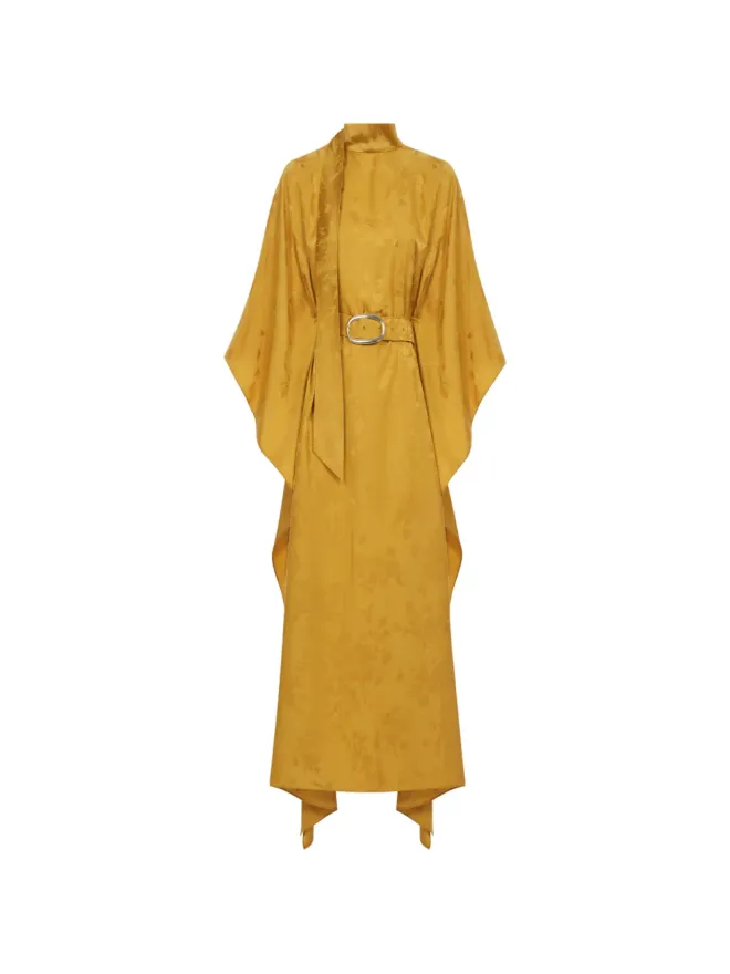 Taller Marmo Taller Marmo La Luna Primavera マキシドレス イエローの商品画像