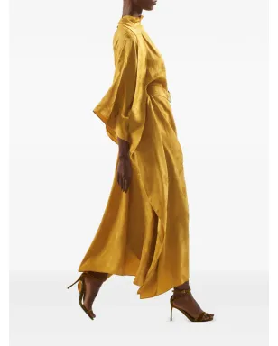 Taller Marmo La Luna Primavera マキシドレス イエロー - サムネイル3