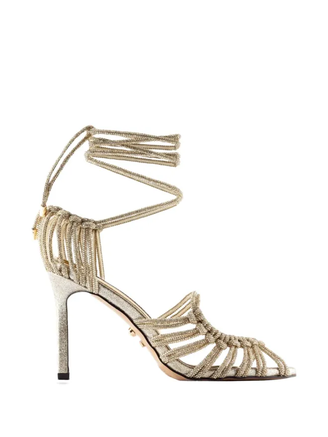 TWENTY FOURHAITCH TWENTY FOURHAITCH Molì Oro ストラップサンダル - Goldの商品画像