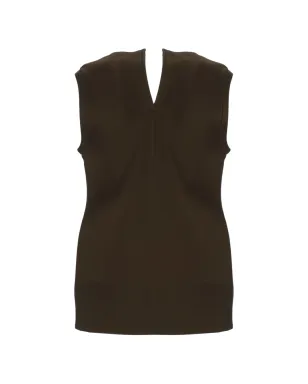 Carven Vネック ノースリーブ ブラウス - サムネイル2