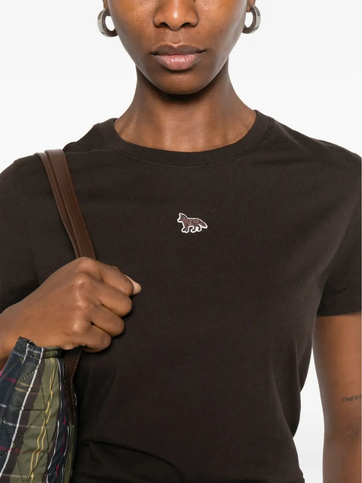 Maison Kitsuné ロゴパッチTシャツ - 画像5
