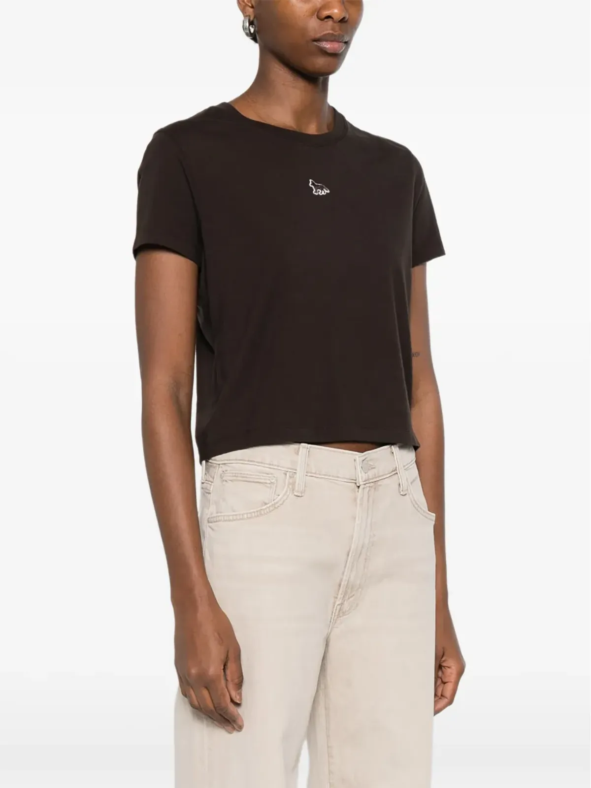 Maison Kitsuné ロゴパッチTシャツ - 画像3