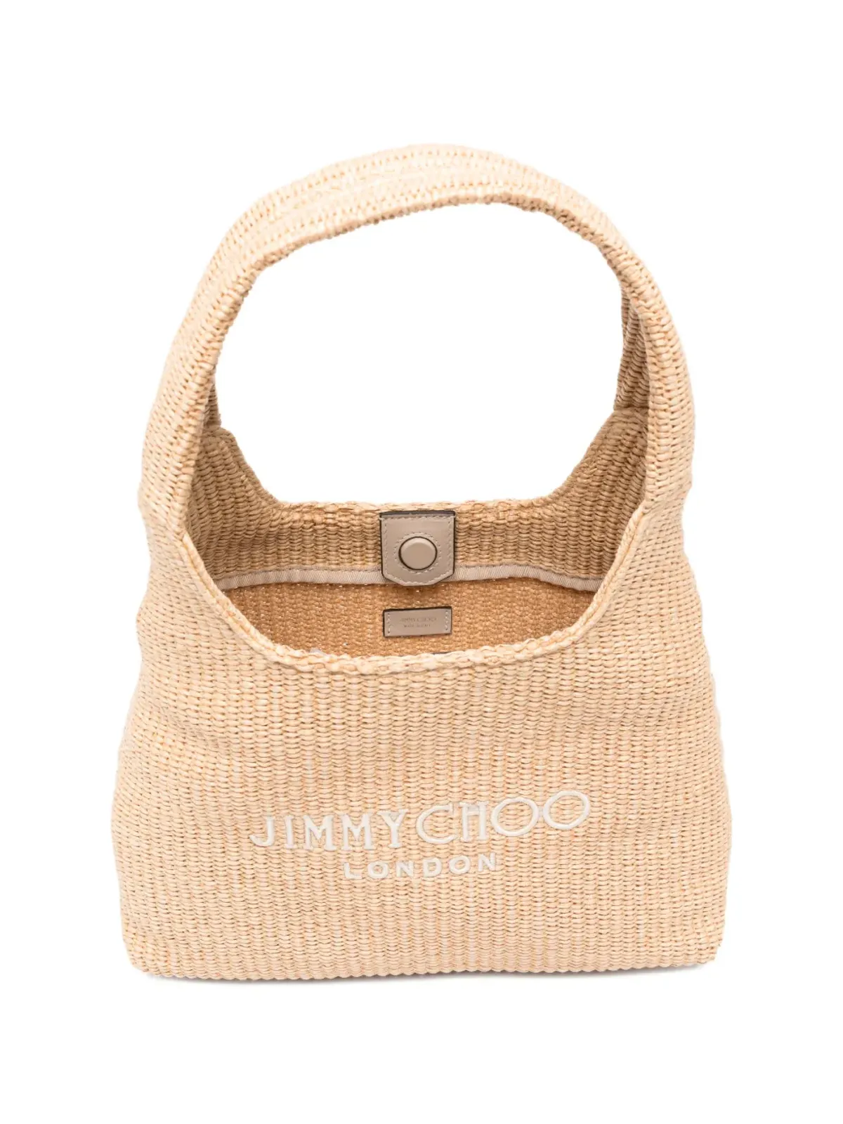 Jimmy Choo ビーチダイヤモンド ロゴ刺繍 ショルダーバッグ - 画像5