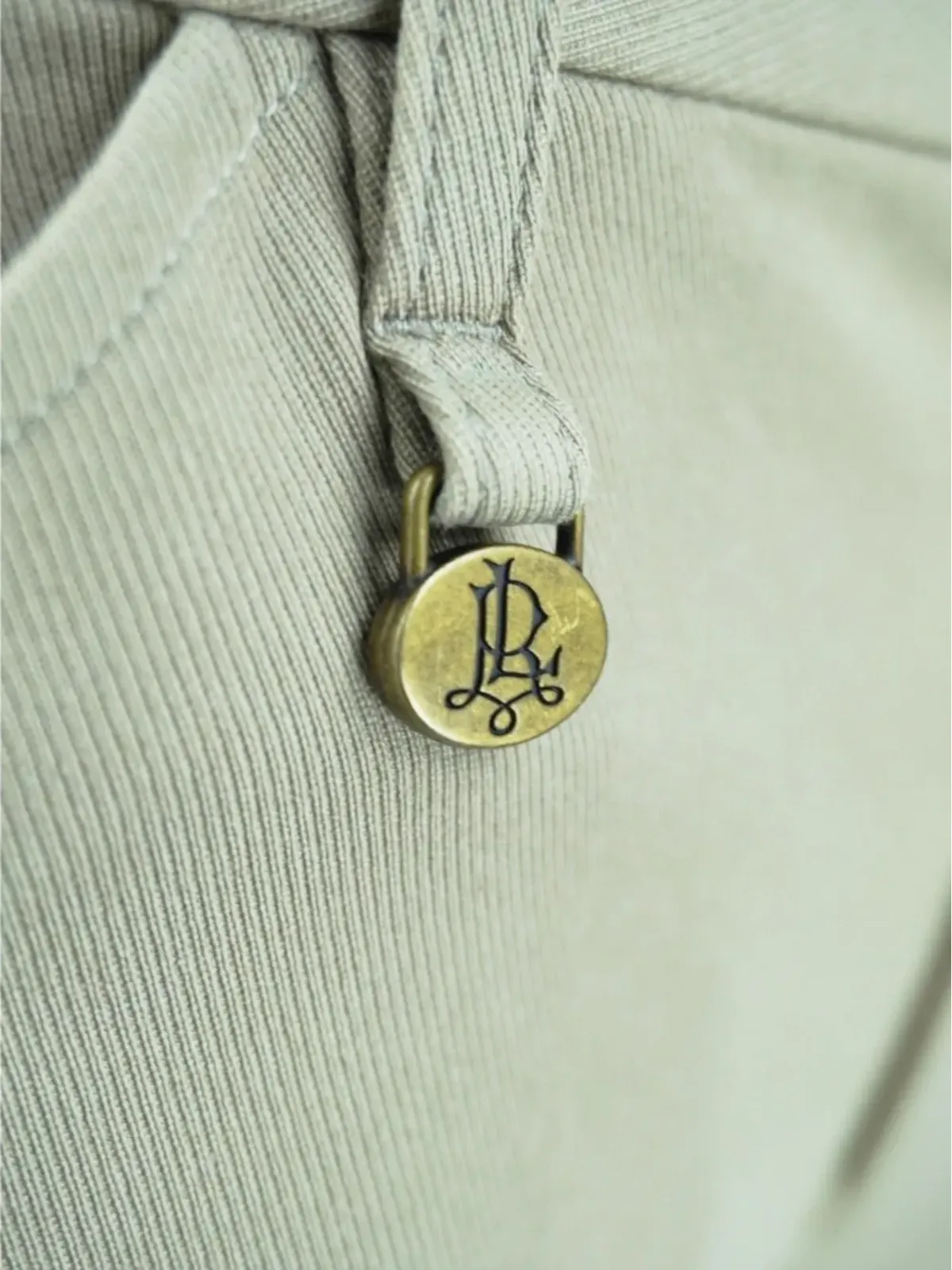 Polo Ralph Lauren Vintage ライディング レザーパッチ パンツ - 画像3