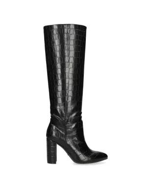 MEXX Krystal Indy pointed block-heel boots - Black - サムネイル1