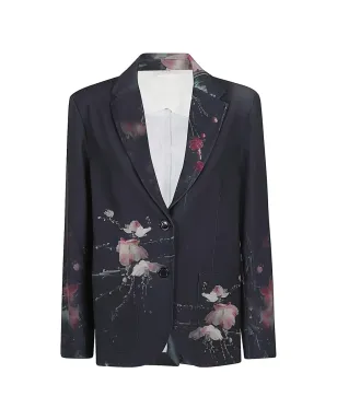 SISSIOTTO single-breasted coat - Blue - サムネイル1