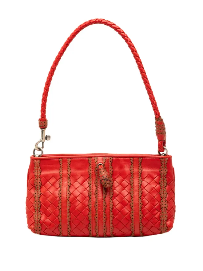 Bottega Veneta Pre-Owned Bottega Veneta イントレチャートストライプ ショルダーバッグの商品画像