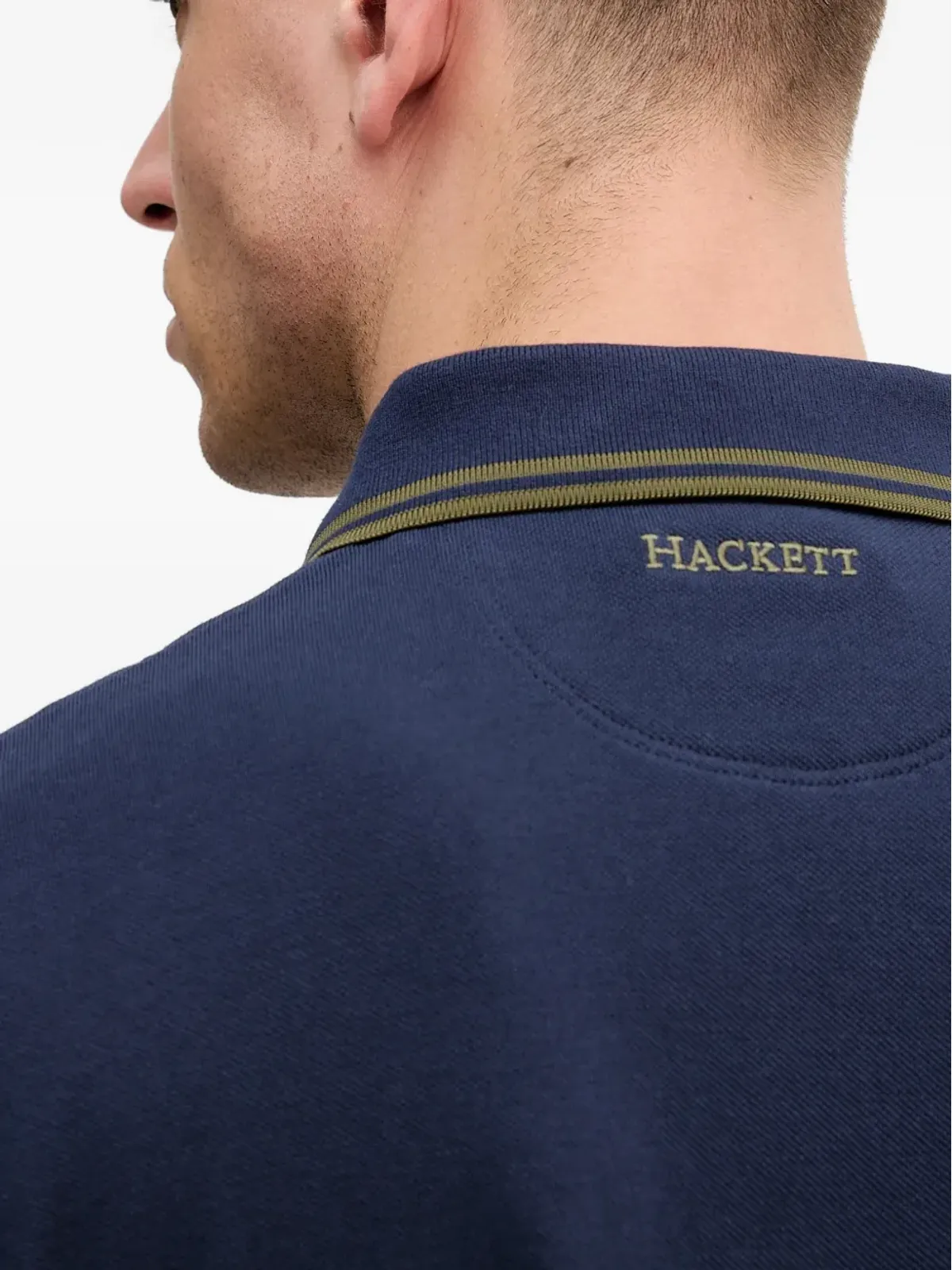 Hackett ロゴアップリケ付きポロシャツ - 画像5