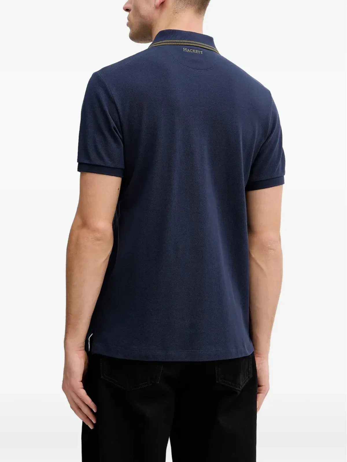 Hackett ロゴアップリケ付きポロシャツ - 画像3