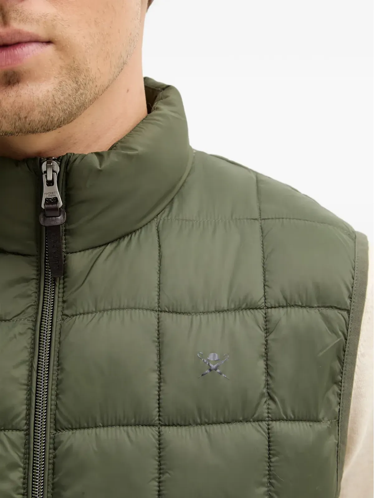 Hackett キルテッド ジップファスナー付き ジレ - 画像5