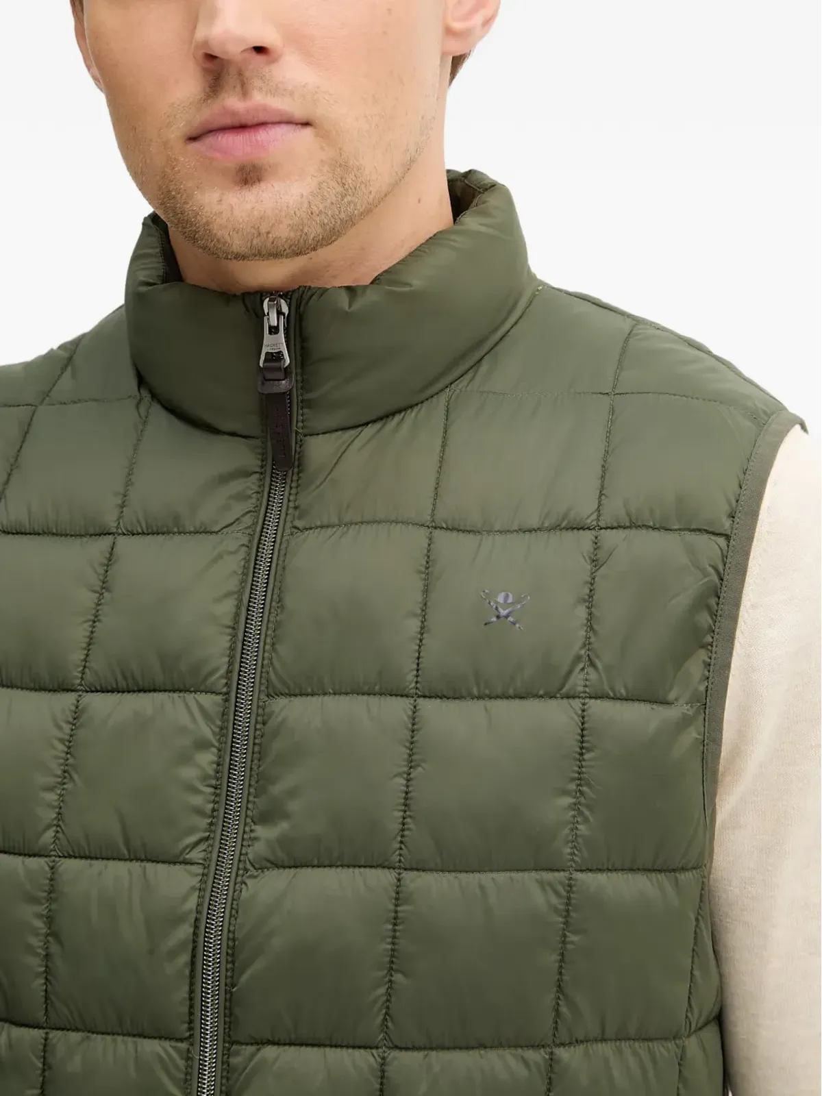 Hackett キルテッド ジップファスナー付き ジレ - 画像4