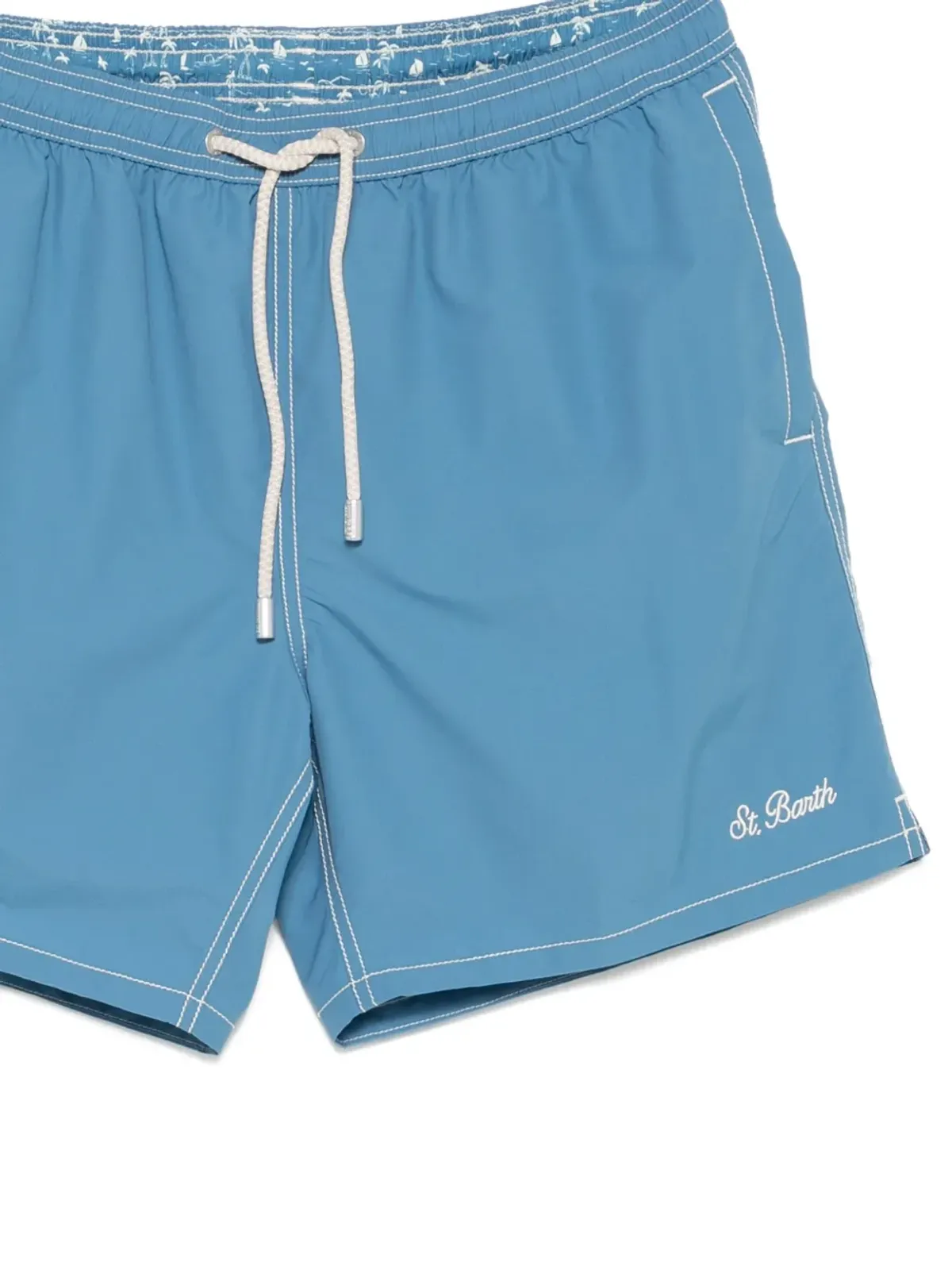 MC2 Saint Barth ドローコード付き コントラストステッチ スイムショーツ - 画像3