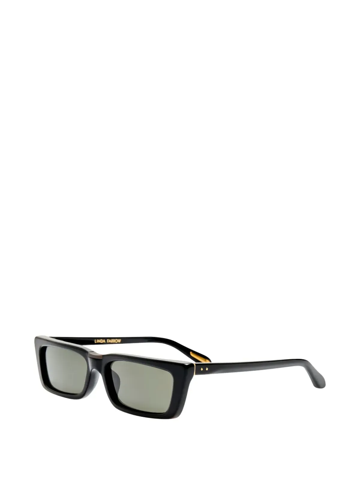 Linda Farrow Lucia rectangle-frame sunglasses - Black - 画像2