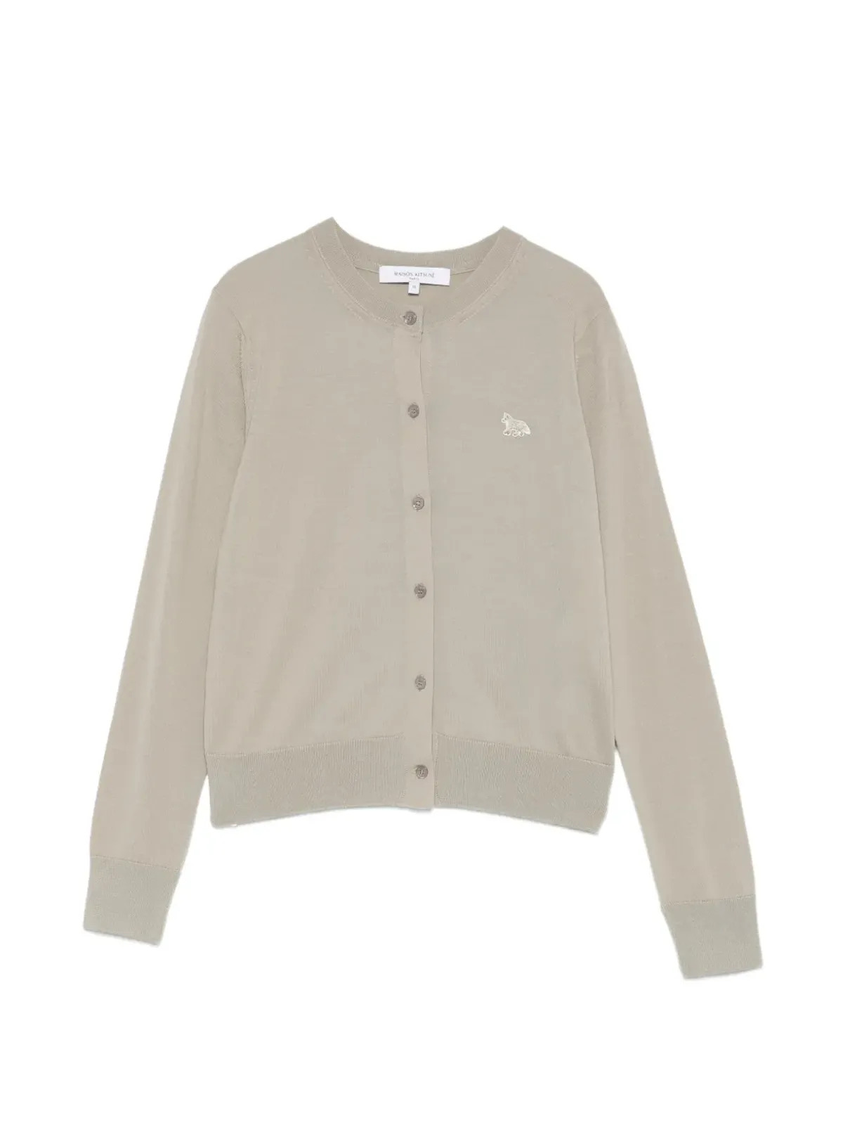 Maison Kitsuné フォックスモチーフボタン留めカーディガン - 画像1