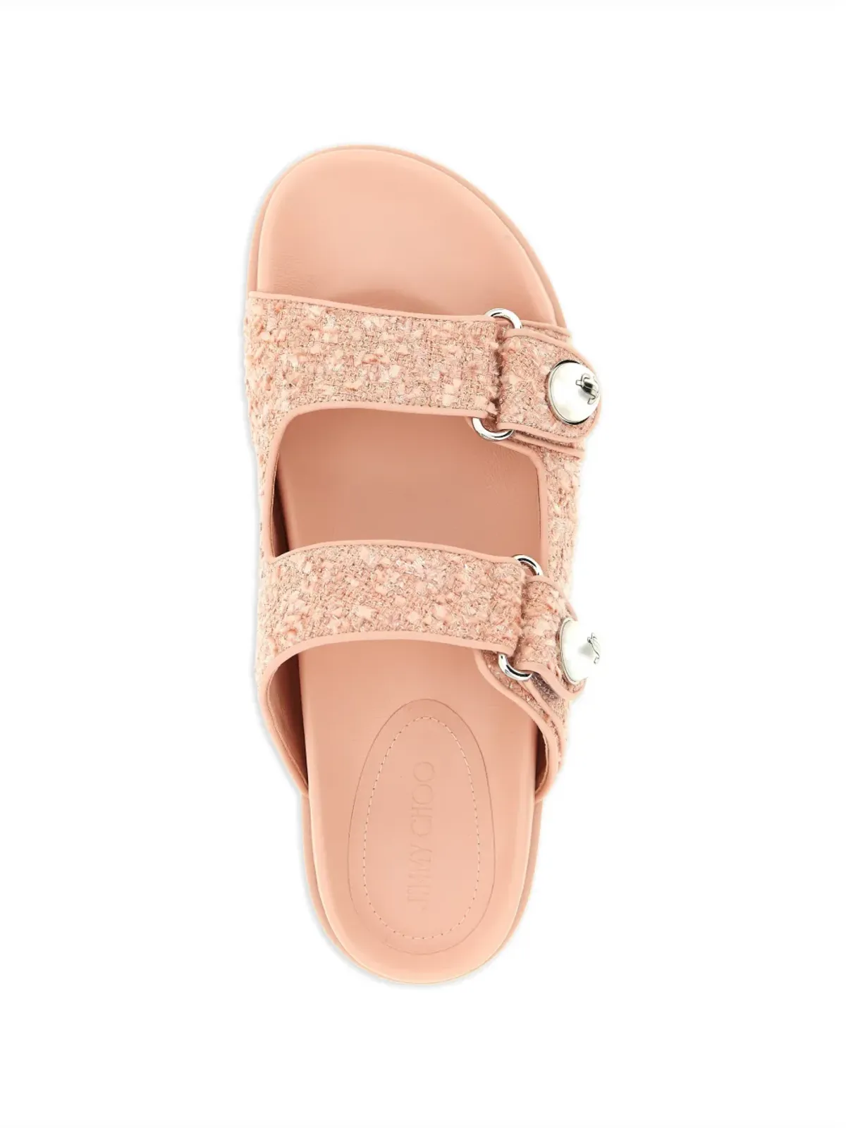 Jimmy Choo ツイードパール Fayence サンダル - 画像4