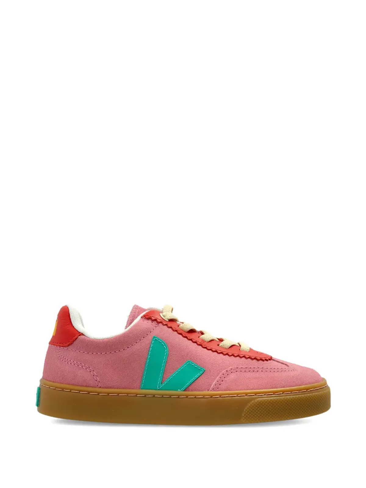 VEJA Kids × Jelly Mallow Volley スエードスニーカー - ピンク - 画像2