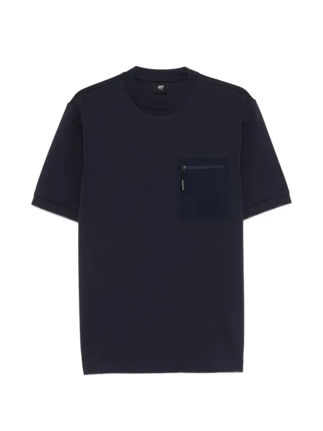 Alphatauri Alphatauri Jore zip-pocket T-shirt - Blueの商品画像