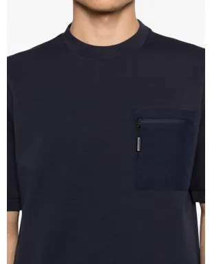 Alphatauri Jore zip-pocket T-shirt - Blue - サムネイル5