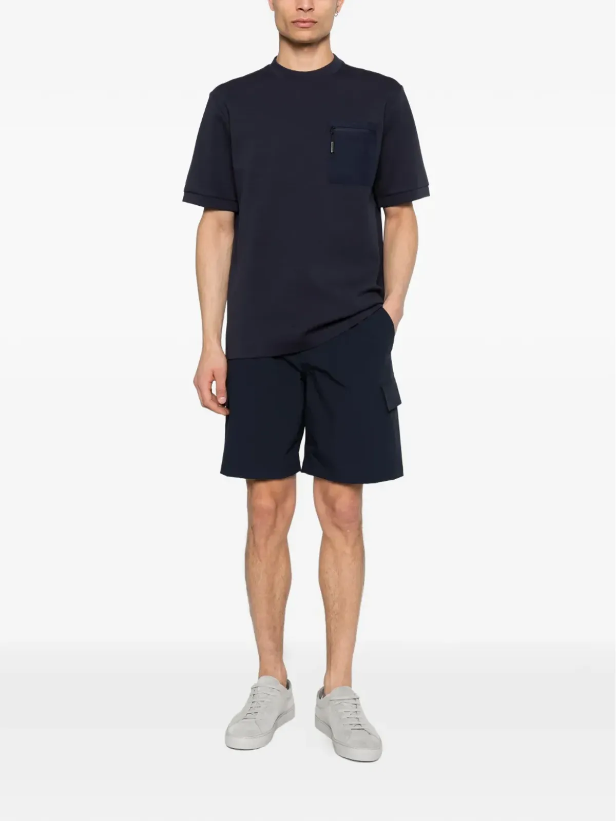 Alphatauri Jore zip-pocket T-shirt - Blue - 画像2