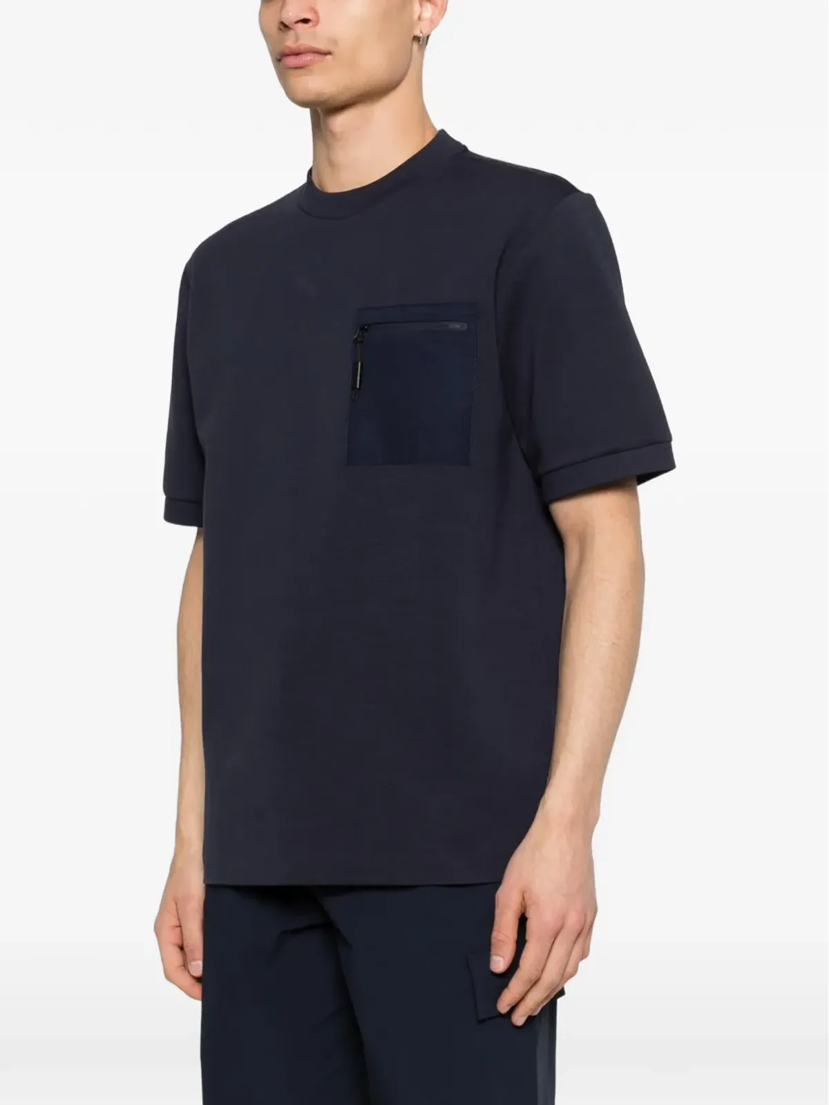 Alphatauri Jore zip-pocket T-shirt - Blue - 画像3