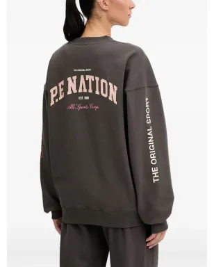 P.E Nation ロゴ入りスウェットシャツ ブラウン - サムネイル3
