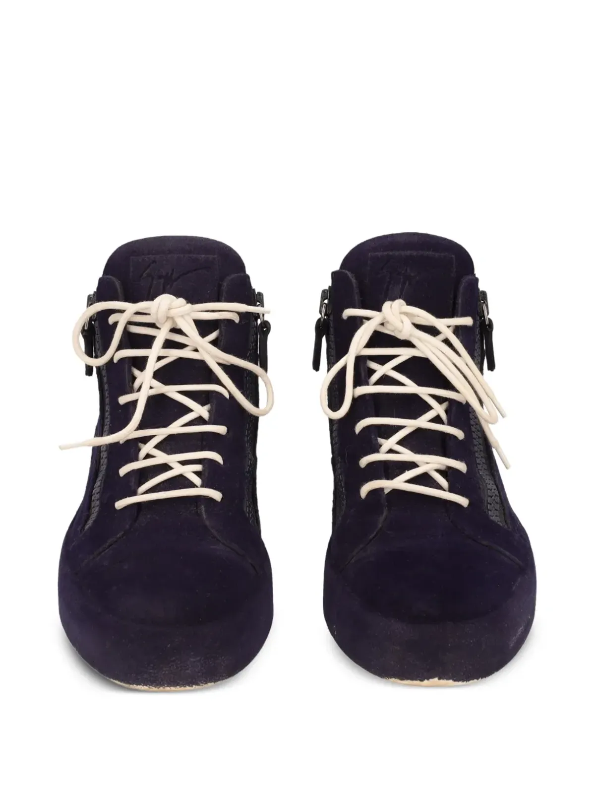 Giuseppe Zanotti Vintage ジップ付きレースアップシューズ - 画像4