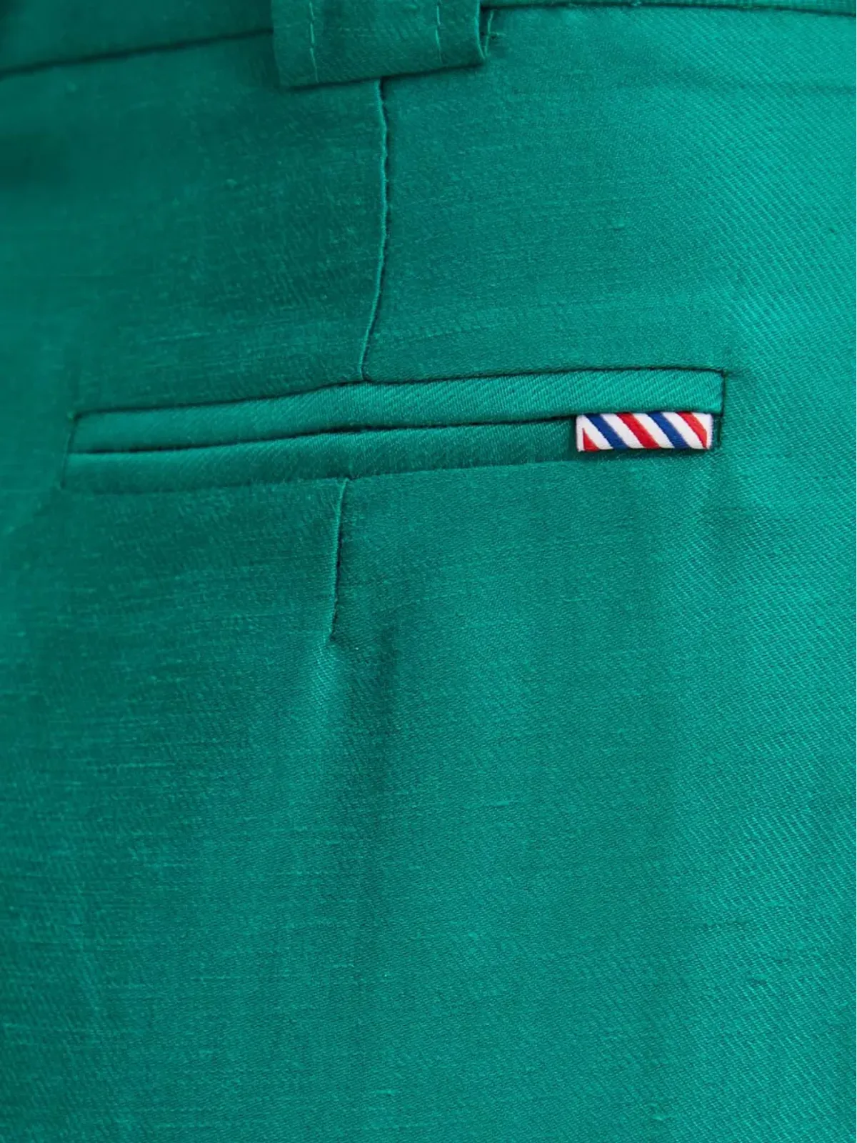 La Petite Française Savoureux pleated tailored shorts - Green - 画像4