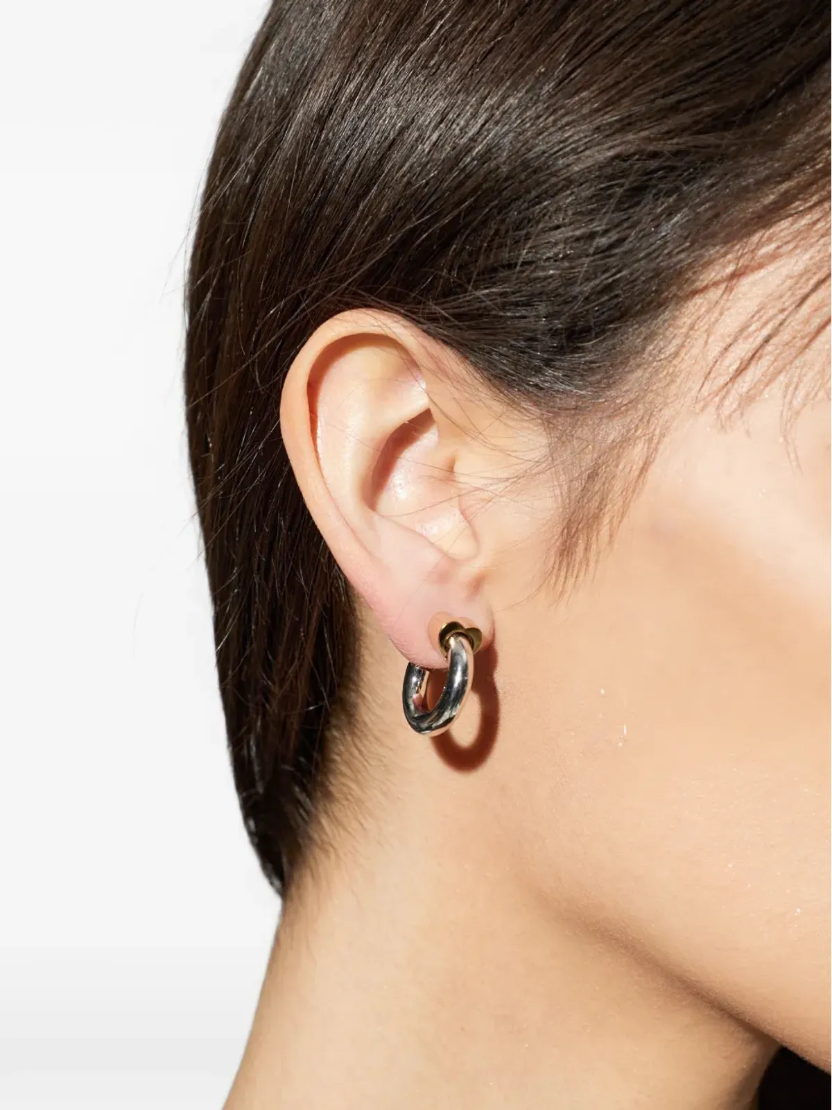 Kate Spade ツートーン フープピアス - シルバー - 画像2