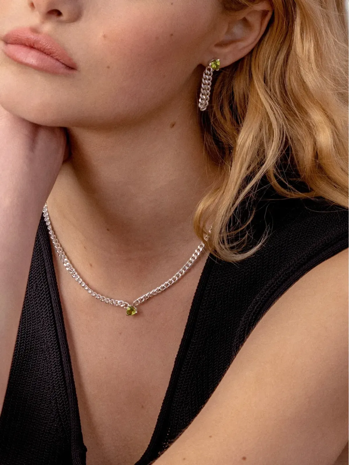 NORMA JEWELLERY ペリドット トリリアント ネックレス - 画像2